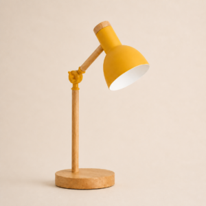 Wood Turn-Head Table Lamp